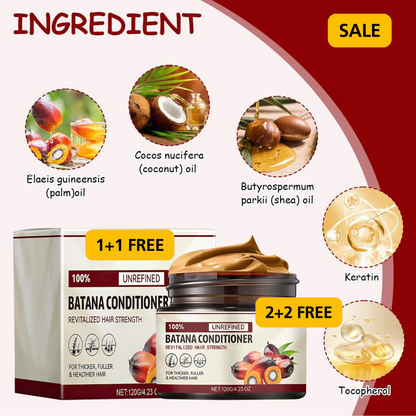 100% Pure Batana olie & shae butter! & coconut!  Super EFFECTIEF!